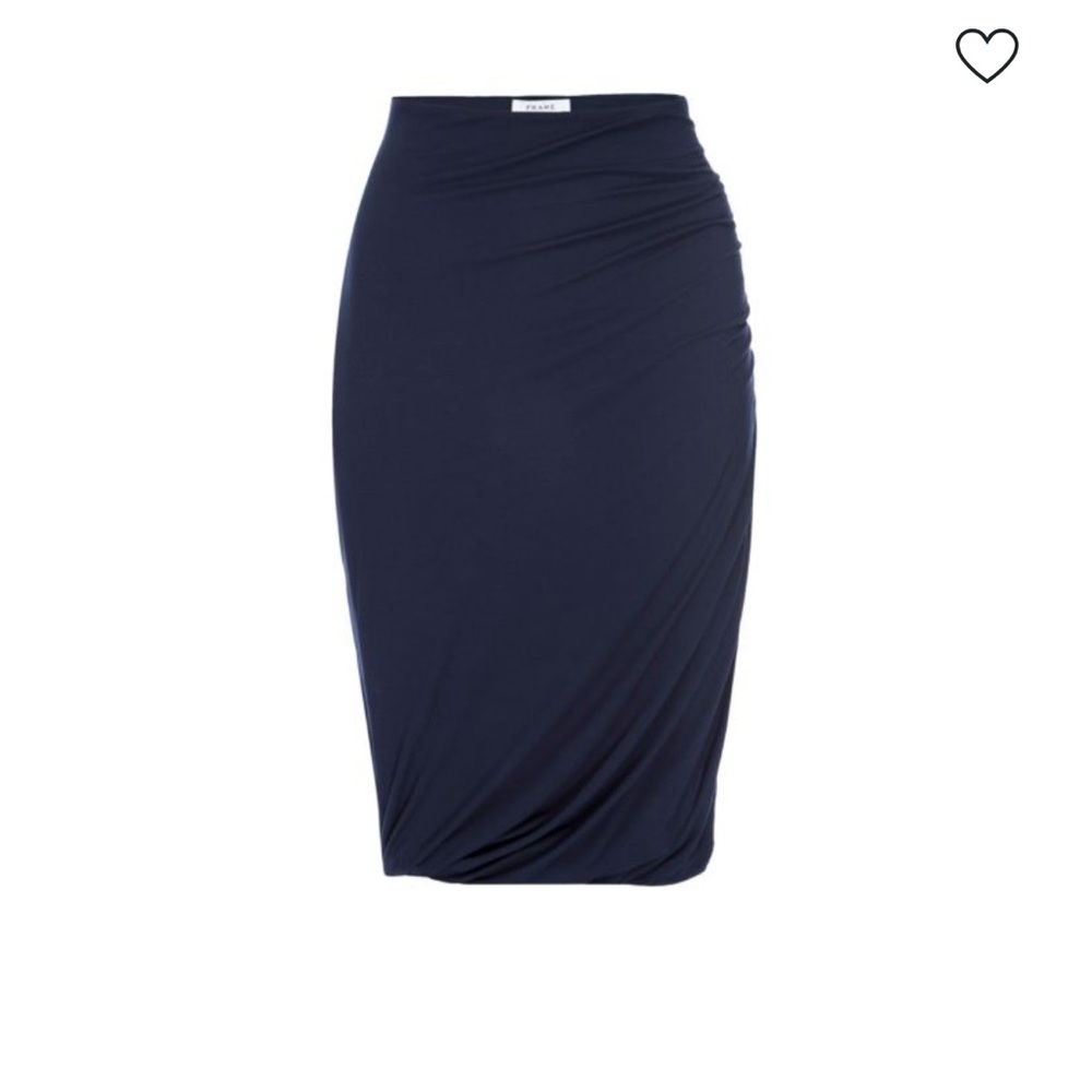 Frame Denim Dark Blue Pencil Skirt